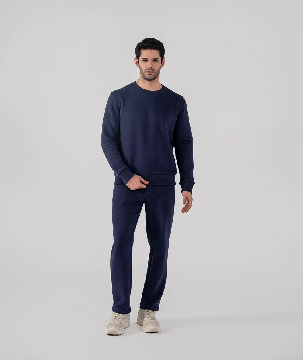 Men's Fleece Sweatshirt (Navy)