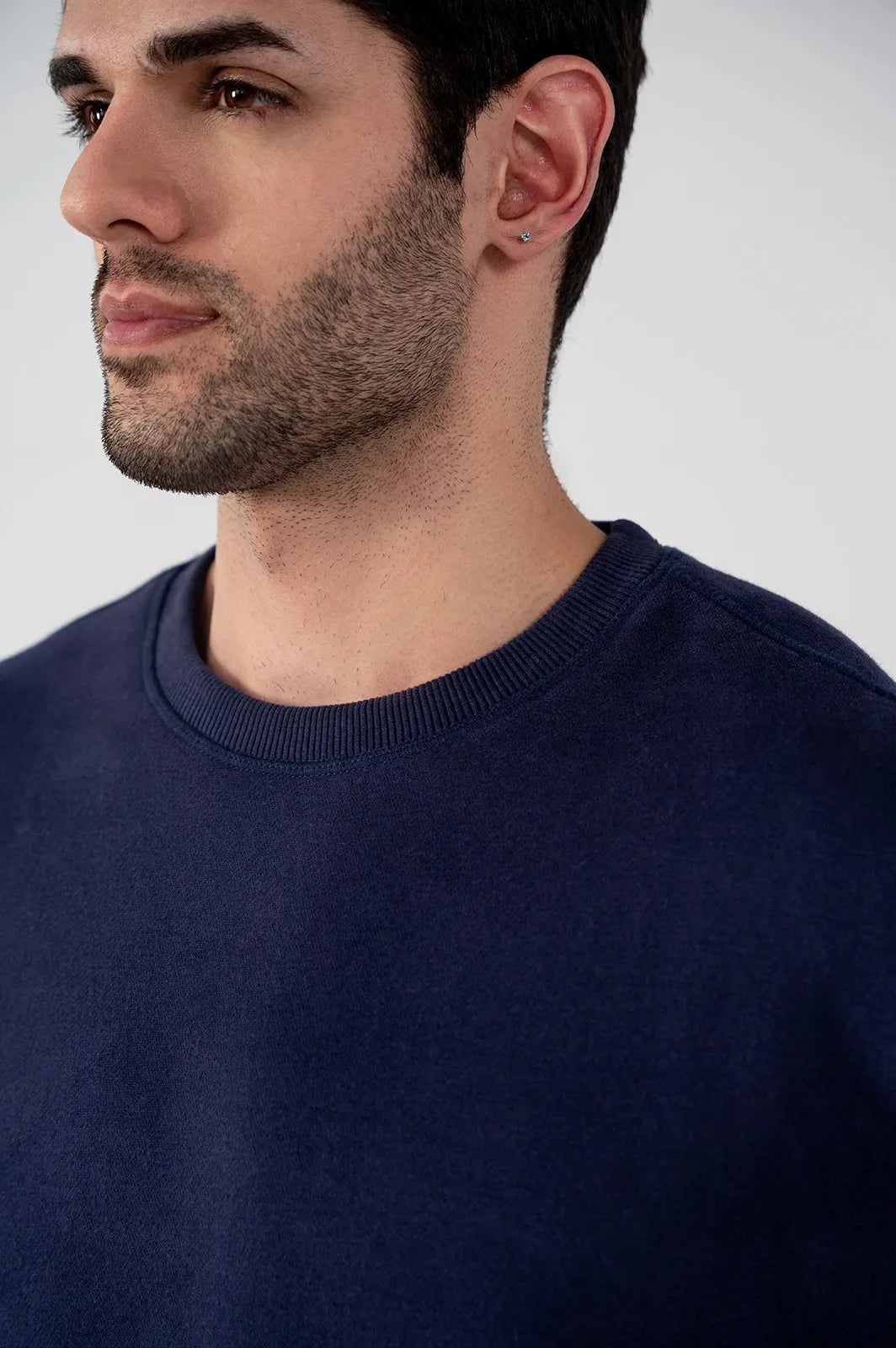 Men's Fleece Sweatshirt (Navy)