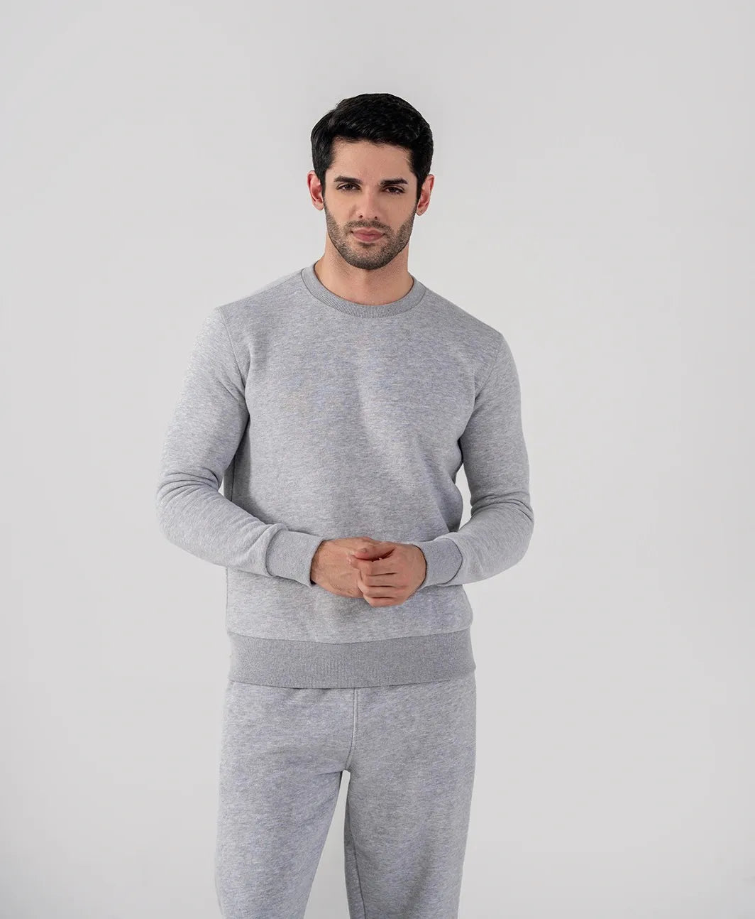 Men's Fleece Sweatshirt (Grey Mélange)
