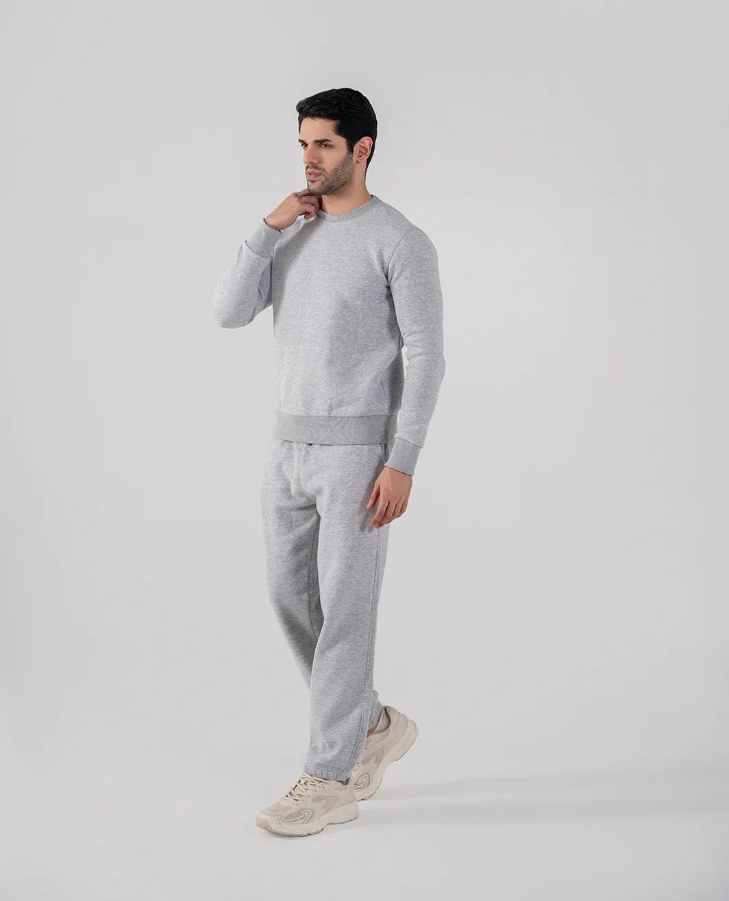 Men's Fleece Sweatshirt (Grey Mélange)