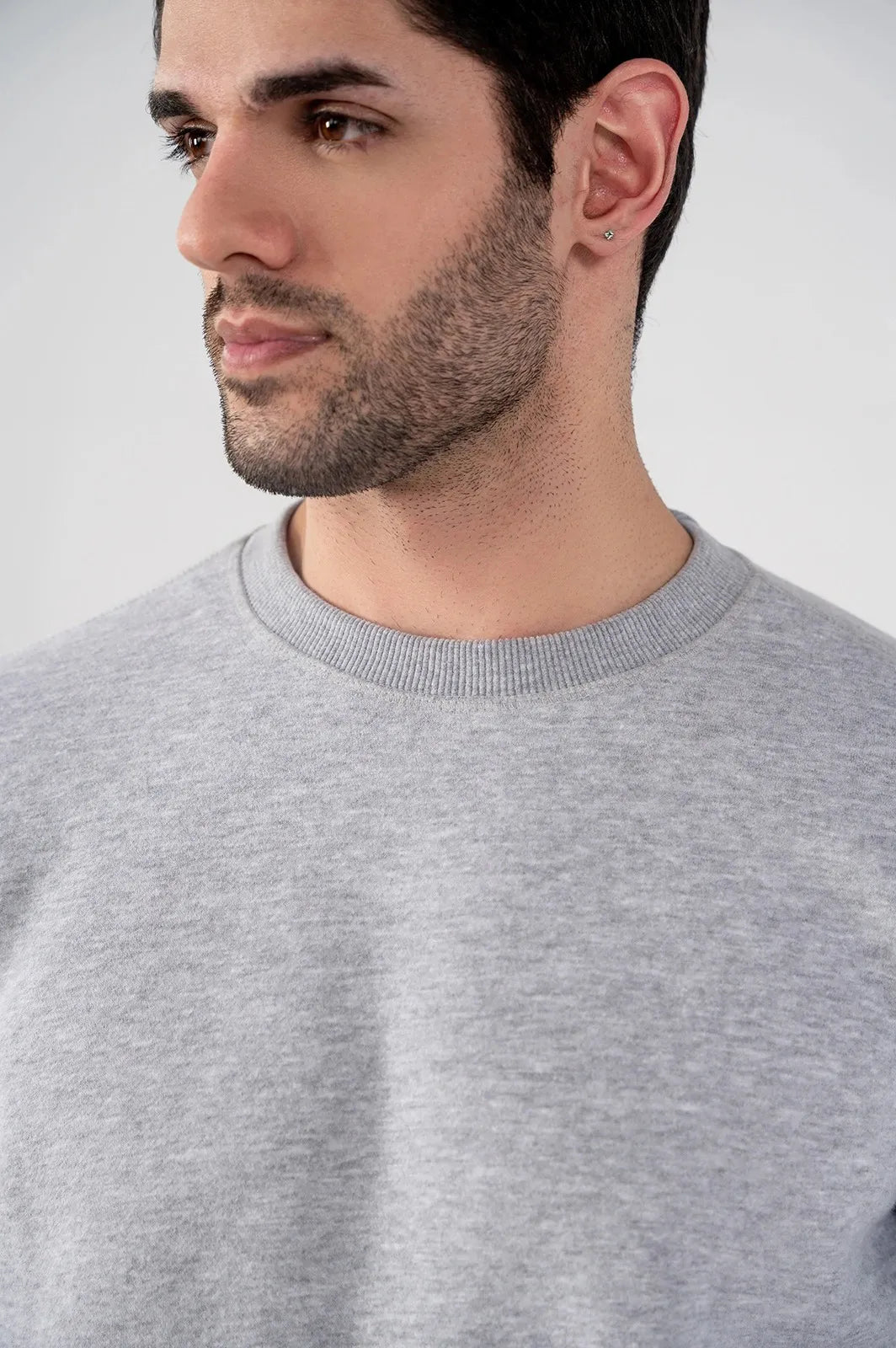 Men's Fleece Sweatshirt (Grey Mélange)