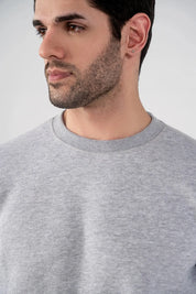 Men's Fleece Sweatshirt (Grey Mélange)