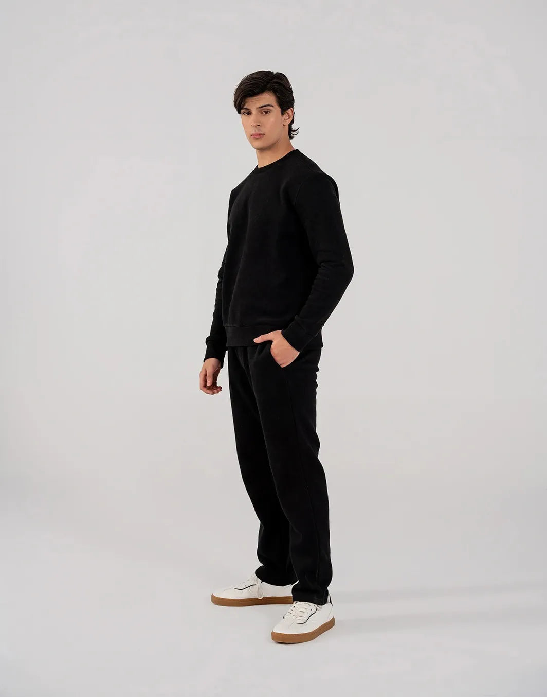 Men's Fleece Sweatshirt (Black)