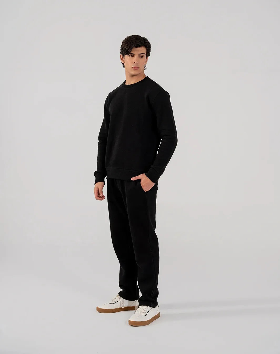 Men's Fleece Sweatshirt (Black)