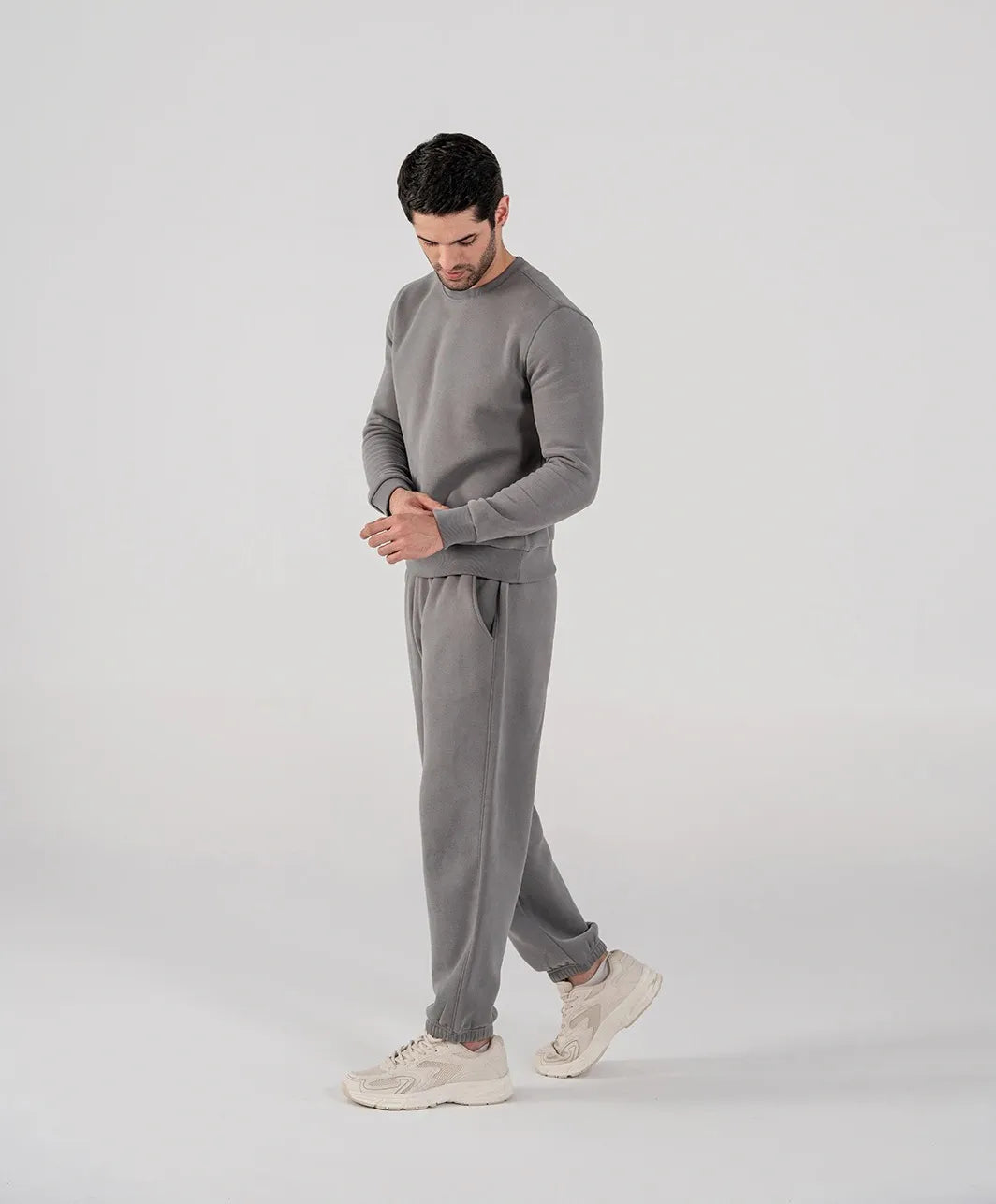 Men's Fleece Sweatshirt (Grey)