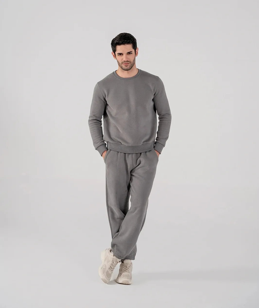 Men's Fleece Sweatshirt (Grey)