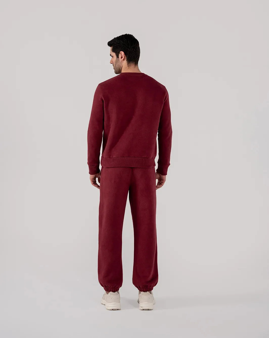 Men's Fleece Sweatshirt (Burgundy)