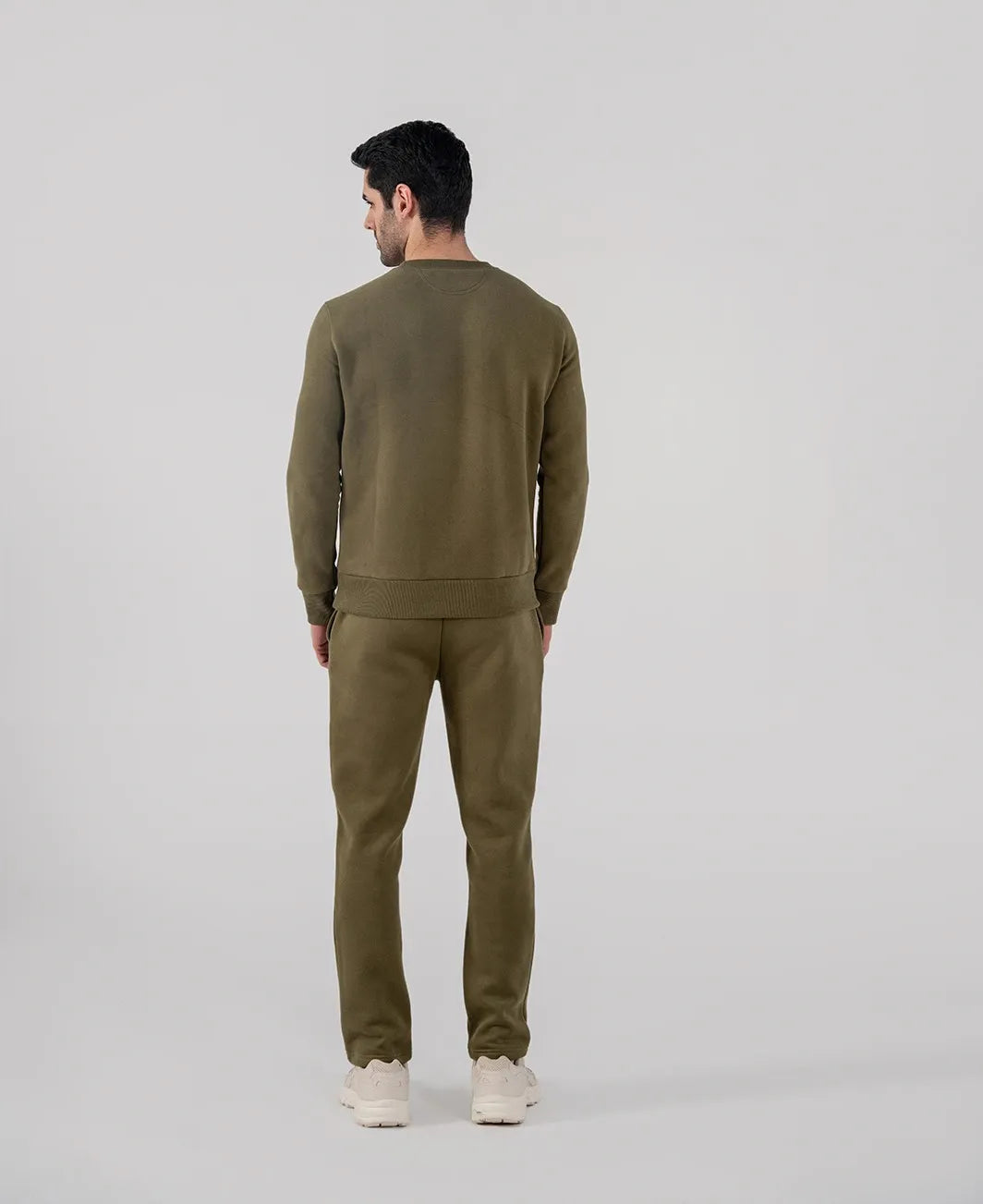 Men's Fleece Sweatshirt (Olive Green)