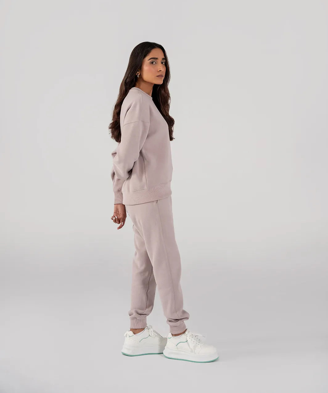 Ladies Fleece Sweatshirt (Purple Haze)