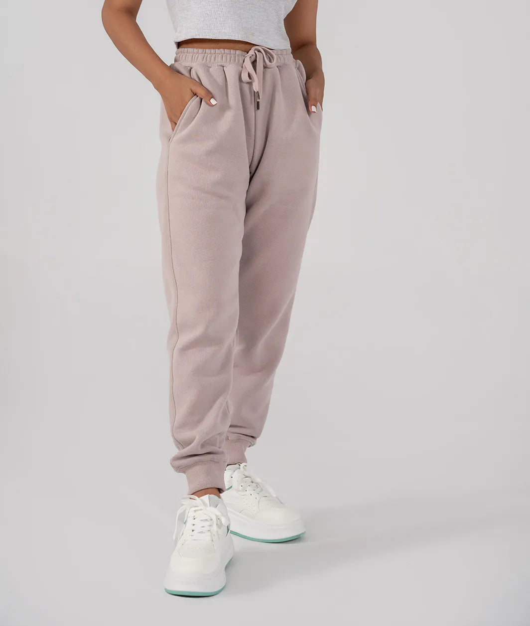 Ladies Fleece Elasticated Trouser (Purple Haze)