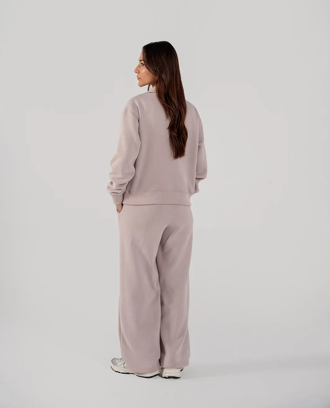 Ladies Fleece Half Zipper (Purple Haze)