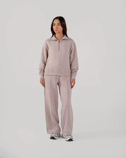Ladies Fleece Half Zipper (Purple Haze)