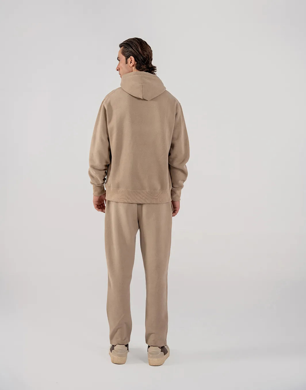 Men's Fleece Hoodie (Taupe Brown)