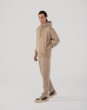 Men's Fleece Hoodie (Taupe Brown)