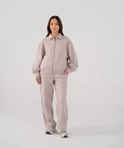 Ladies Collar Zip Jacket (Purple Haze)