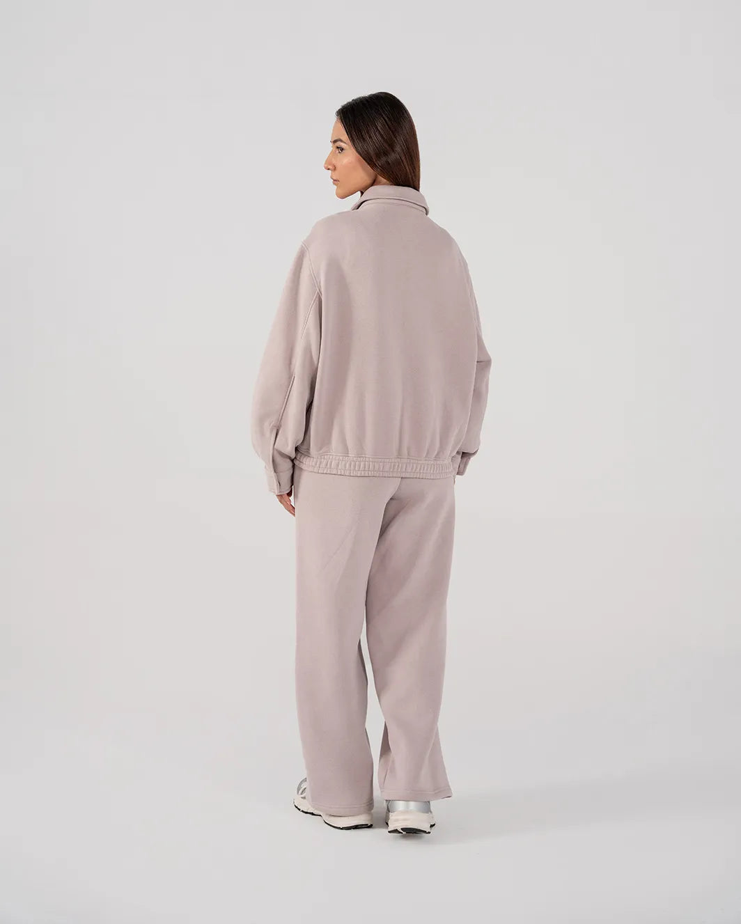 Ladies Collar Zip Jacket (Purple Haze)