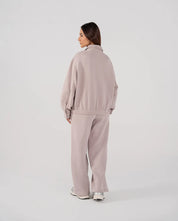 Ladies Collar Zip Jacket (Purple Haze)