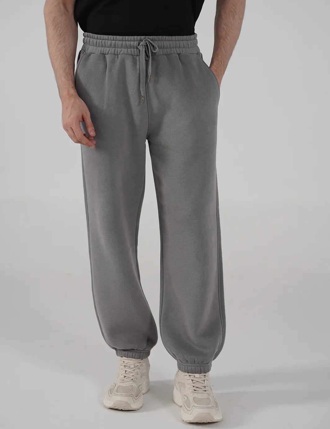 Men's Fleece Leg Trousers Grey