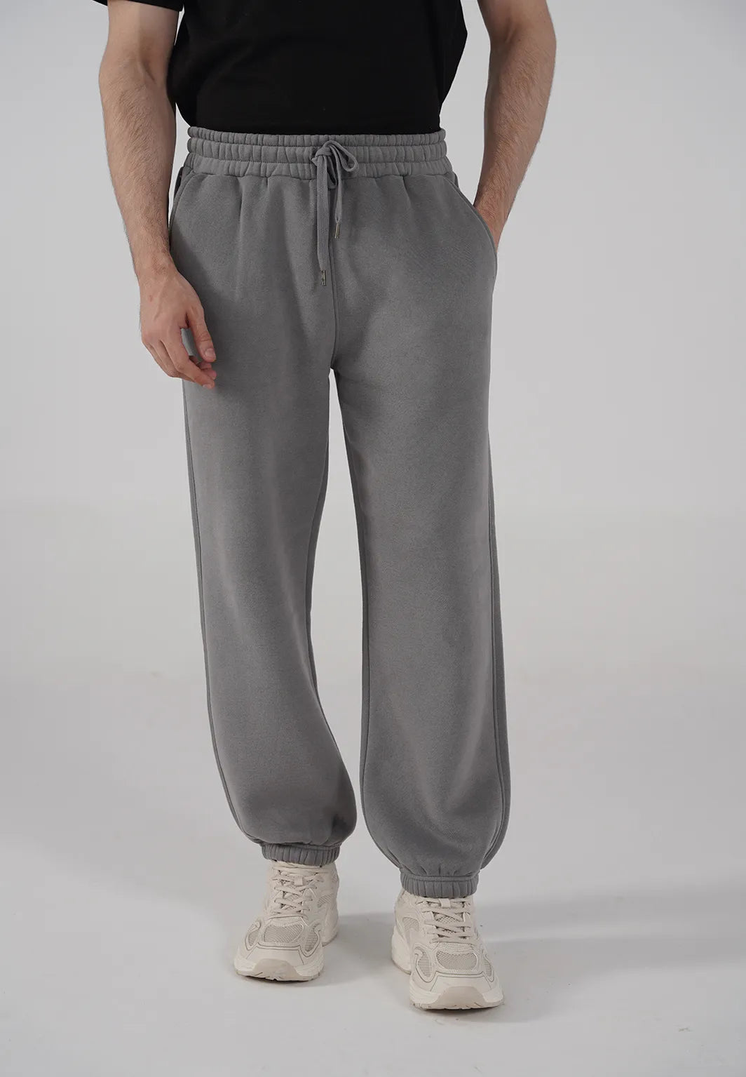Men's Fleece Leg Trousers Grey