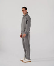 Men's Fleece Half Zipper (Grey)