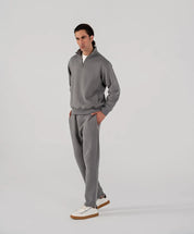 Men's Fleece Half Zipper (Grey)