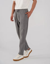 Men's Fleece Straight Cut Trousers (Grey)