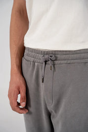Men's Fleece Straight Cut Trousers (Grey)