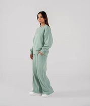 Ladies Fleece Sweatshirt (Light Teal)