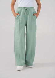 Ladies Fleece Straight Leg Trouser (Light Teal)