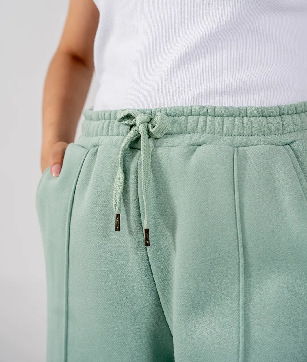 Ladies Fleece Straight Leg Trouser (Light Teal)