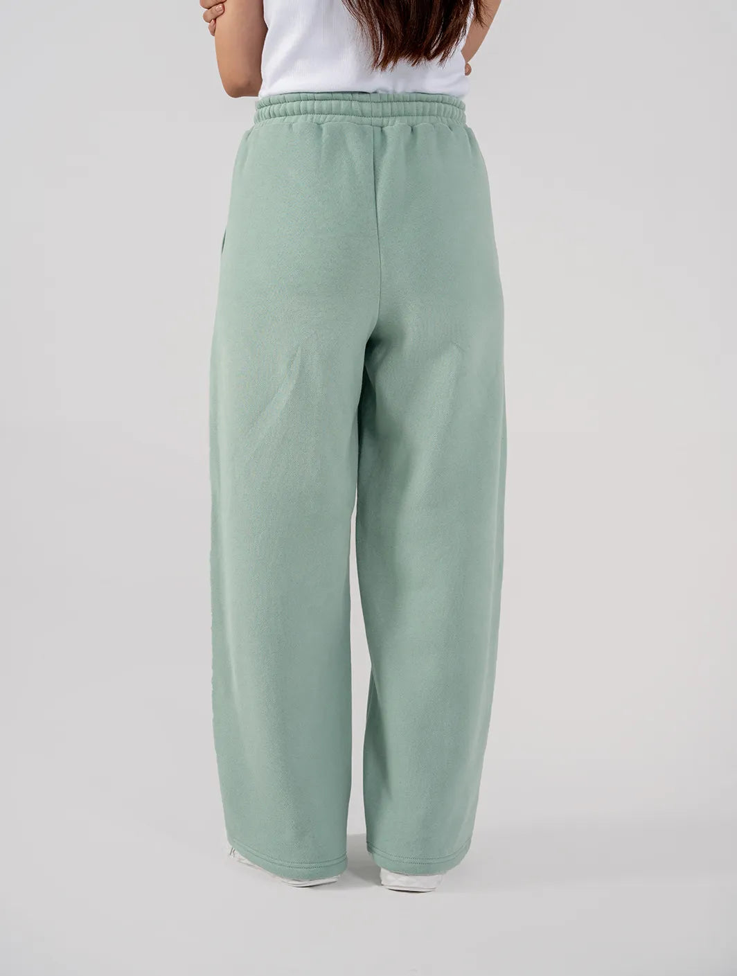 Ladies Fleece Straight Leg Trouser (Light Teal)