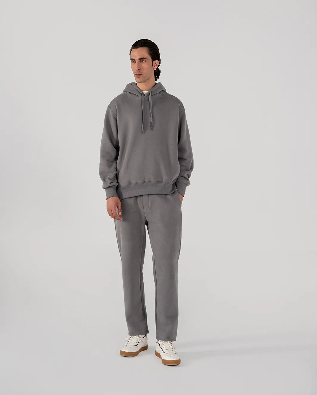 Men's Fleece Hoodie (Grey)