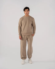 Men's Fleece Sweatshirt (Taupe Brown)