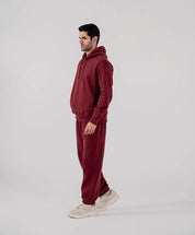 Men's Fleece Hoodie Burgundy