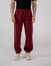 Men's Leg Trousers Burgundy