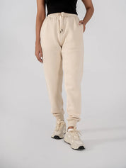 Ladies Fleece Elasticated Trouser (Ivory)
