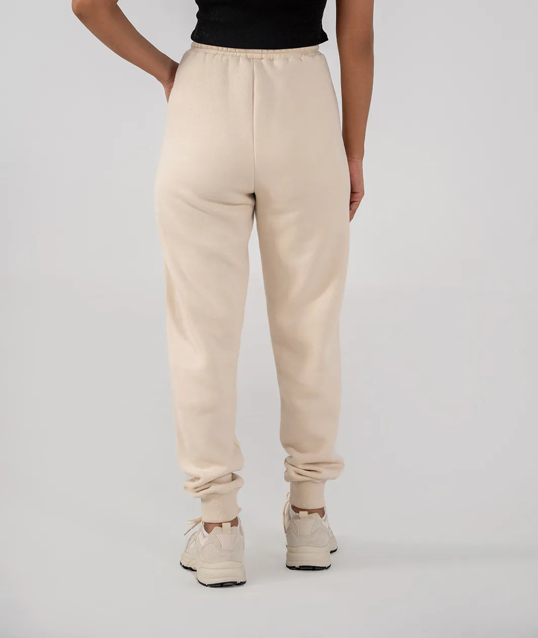 Ladies Fleece Elasticated Trouser (Ivory)