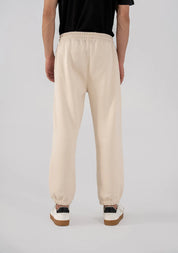 Men's Fleece Elasticated Leg Opening Trousers (Ivory)