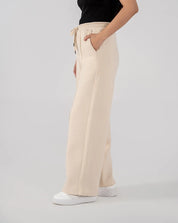 Ladies Fleece Straight Leg Trouser (Ivory)