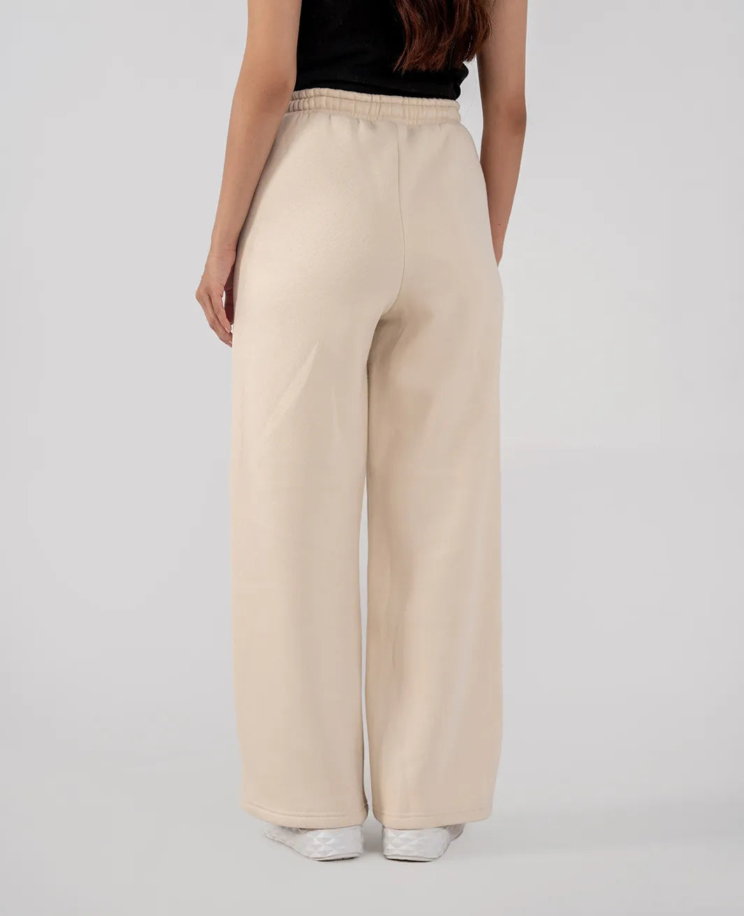 Ladies Fleece Straight Leg Trouser (Ivory)
