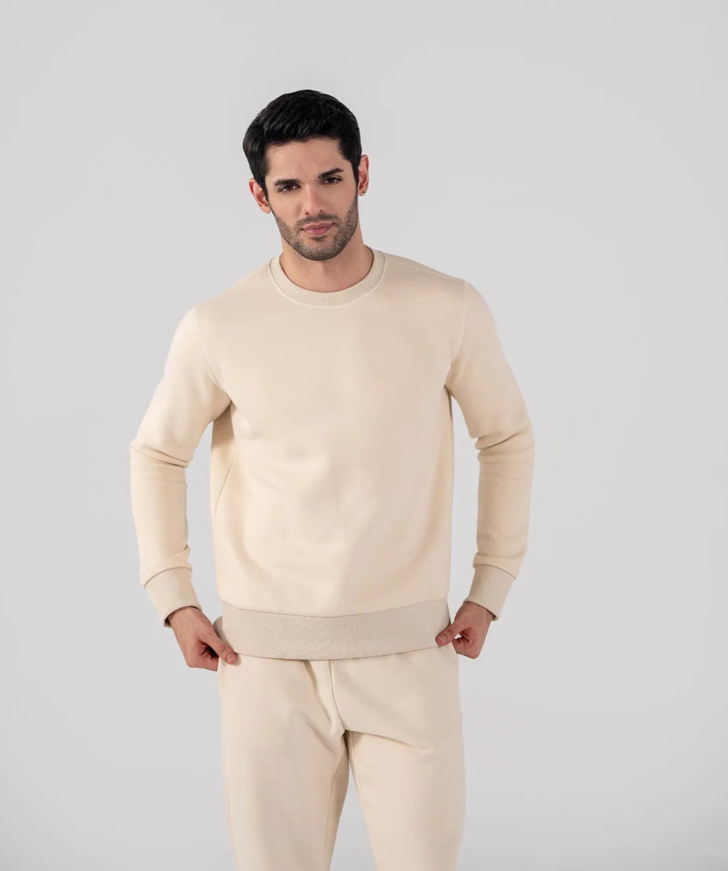 Men's Fleece Sweatshirt (Ivory)