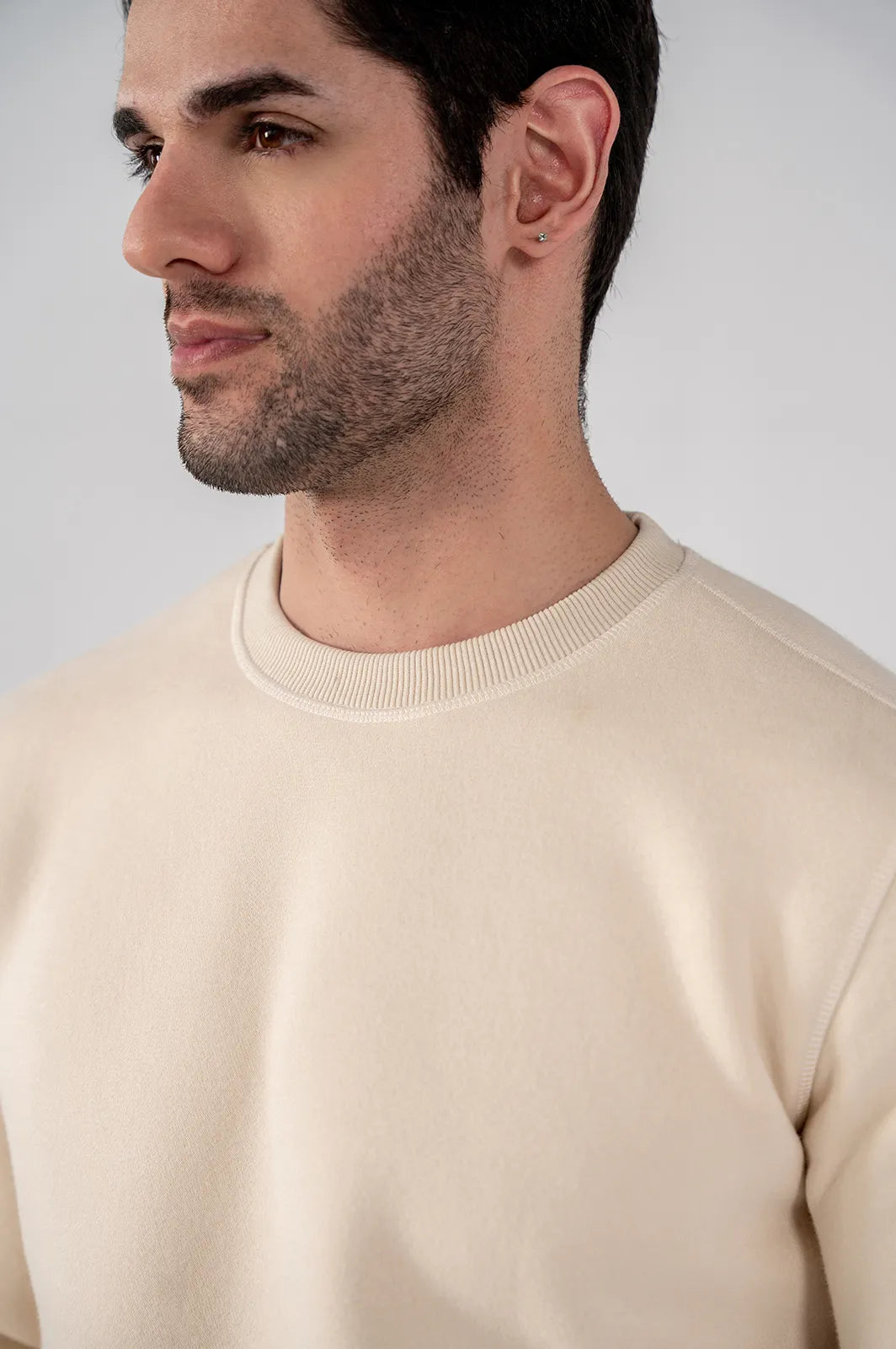 Men's Fleece Sweatshirt (Ivory)