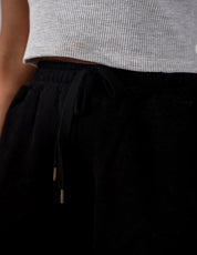 Ladies Fleece Elasticated Trouser (Black)