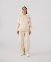 Ladies Fleece Sweatshirt (Ivory)