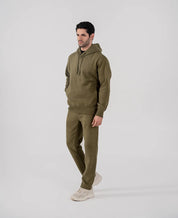 Men's Fleece Hoodie (Olive Green)