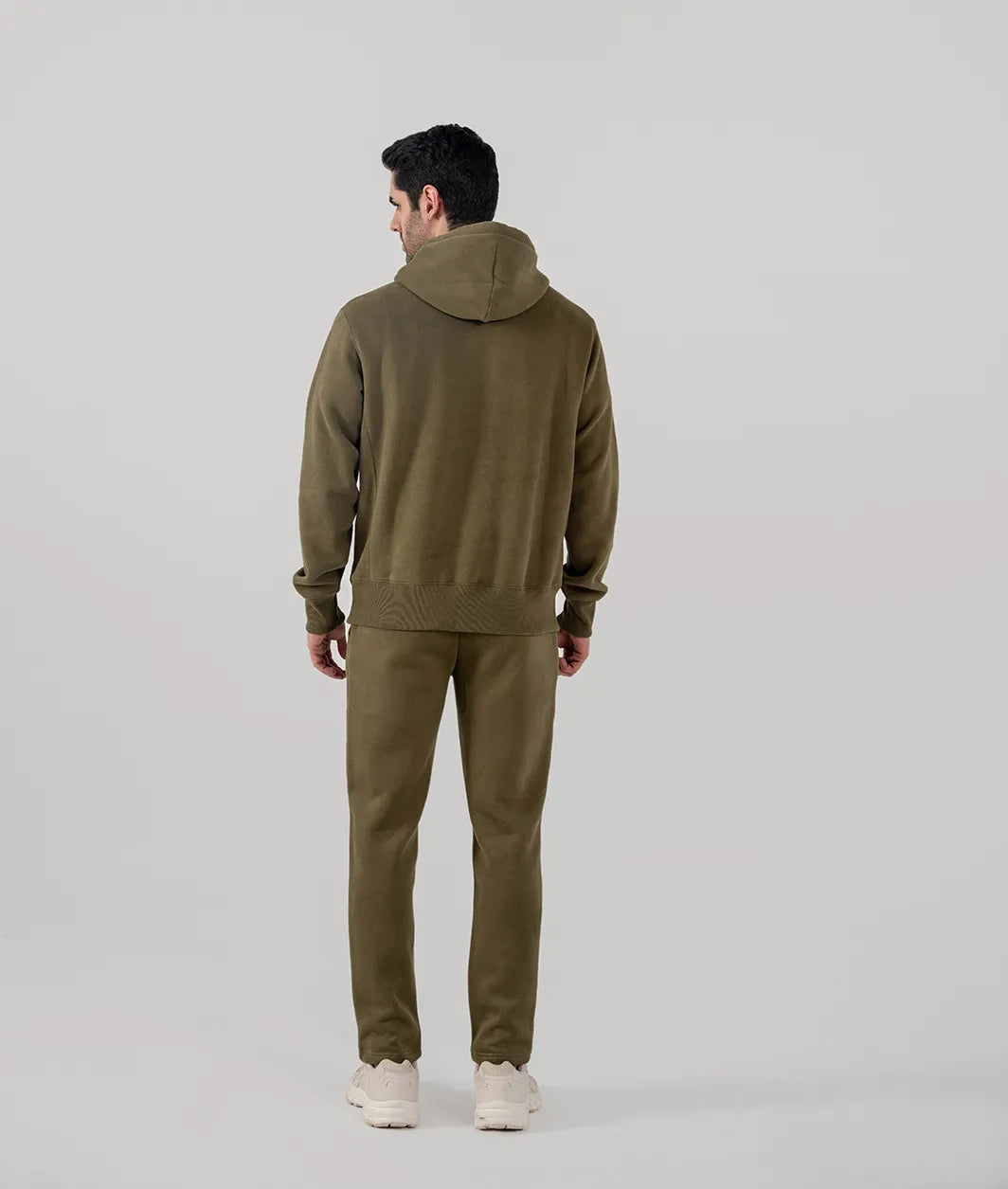 Men's Fleece Hoodie (Olive Green)