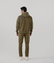 Men's Fleece Hoodie (Olive Green)