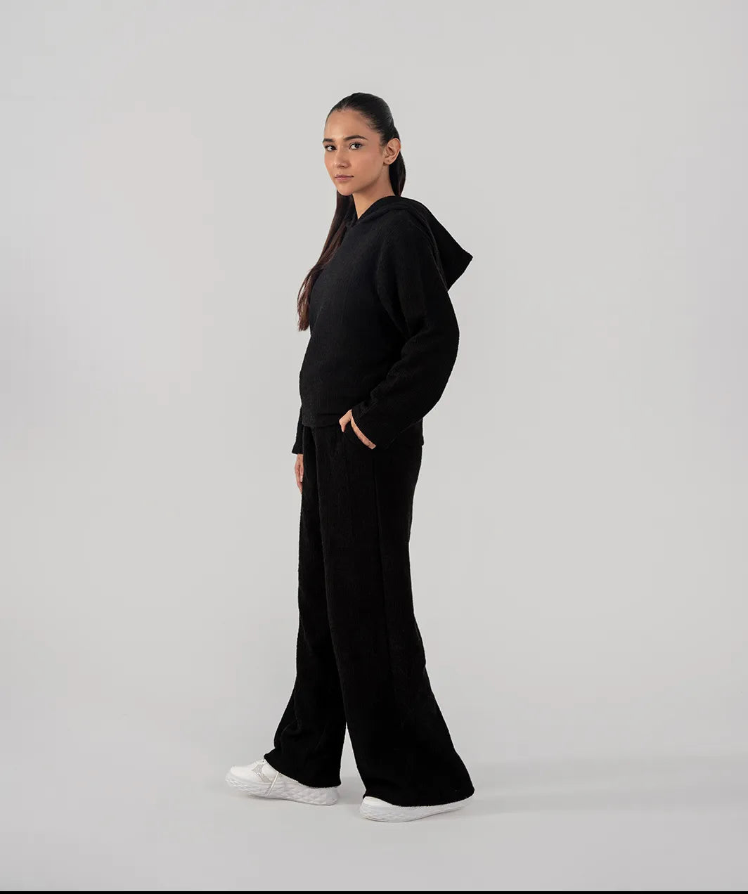 Ladies Slub Terry Hooded Sweatshirt
