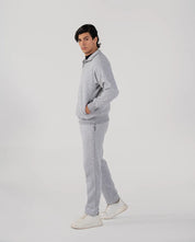 Men's Fleece Half Zipper (Grey Melange)