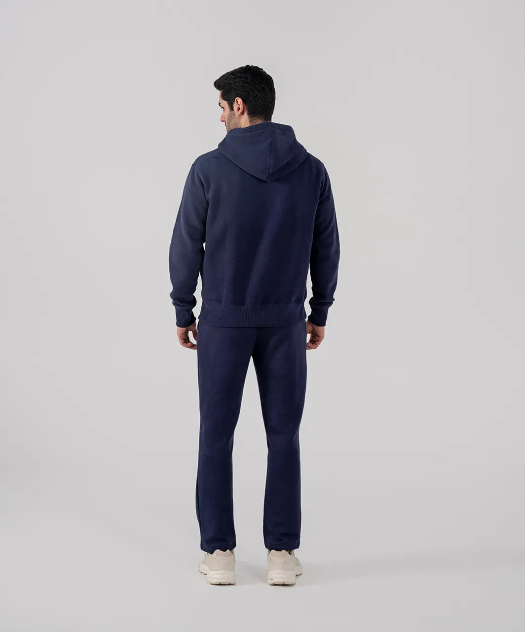 Men's Fleece Zipper Hoodie (Navy)